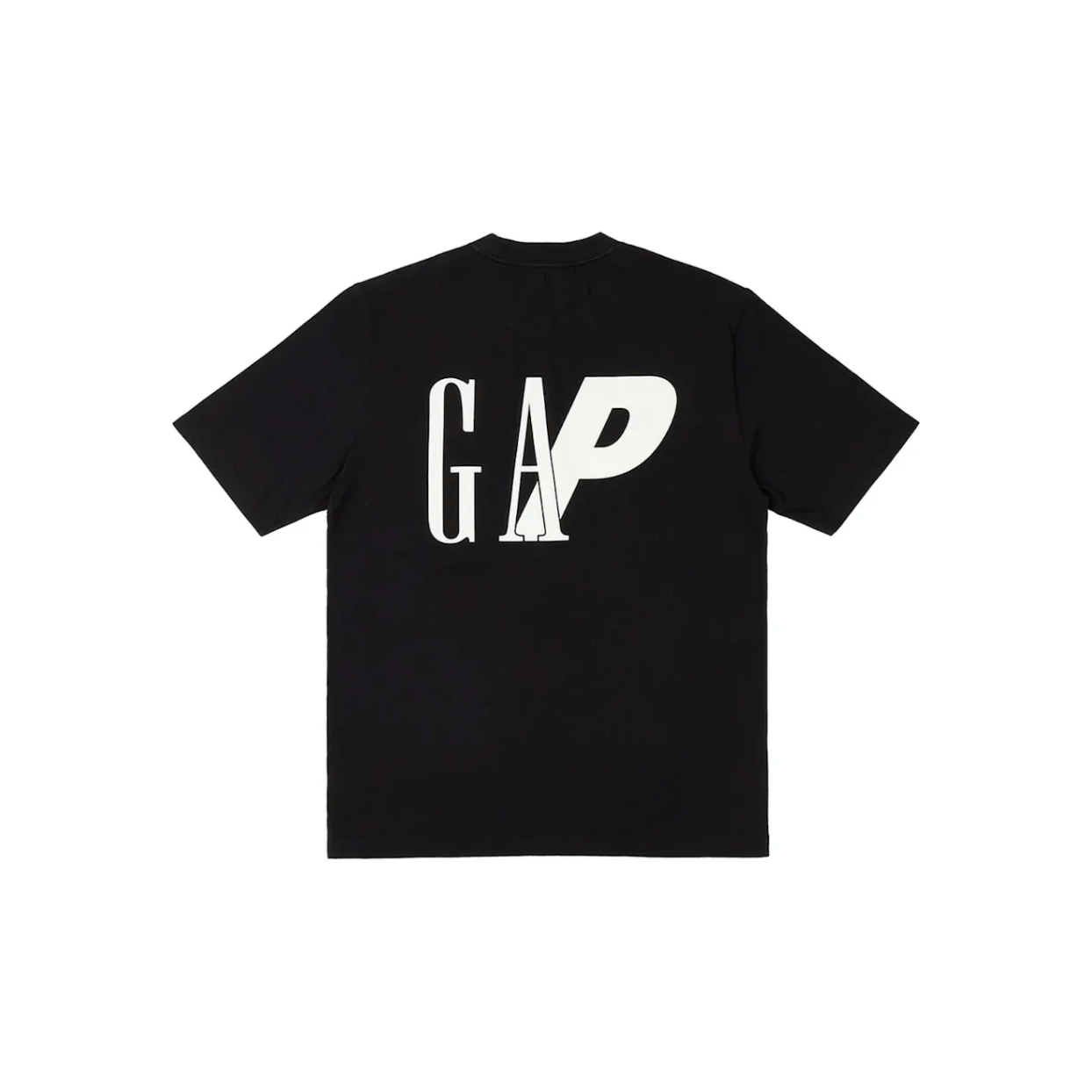 Palace x Gap T-Shirt Black by Palace in . Available at KershKicks for £80.00. A must-have for fans of Palace looking to elevate their style with this T-Shirt.