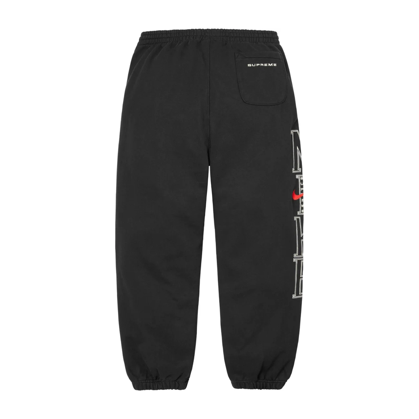 Supreme Nike Sweatpants Black by Supreme in Sweatpants. Available at KershKicks for £185.00. A must-have for fans of Supreme looking to elevate their style with this Sweatpants.