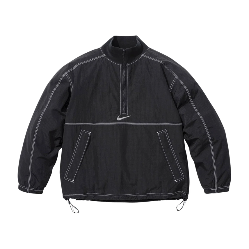 Supreme Nike Ripstop Pullover Black by Supreme in Clothing. Available at KershKicks for £225.00. A must-have for fans of Supreme looking to elevate their style with this Jacket.