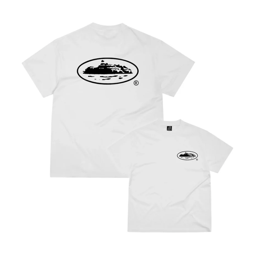 Corteiz OG Island Tee White by Corteiz in Clothing. Available at KershKicks for £80.00. A must-have for fans of Corteiz looking to elevate their style with this T-Shirt.