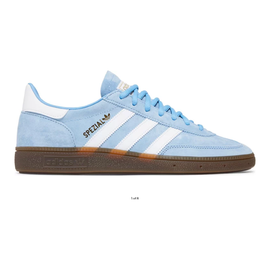 adidas Handball Spezial Light Blue by Adidas in Shoes. Available at KershKicks for £95.00. A must-have for fans of Adidas looking to elevate their style with this Shoes.