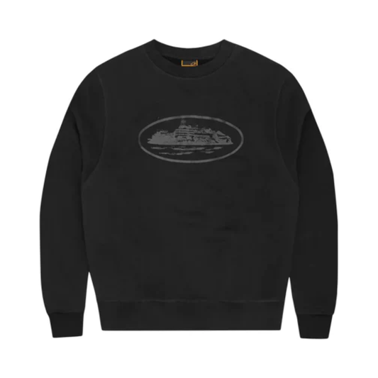 Corteiz OG Alcatraz Sweatshirt - Triple Black by Corteiz in Clothing. Available at KershKicks for £180.00. A must-have for fans of Corteiz looking to elevate their style with this Crewneck.