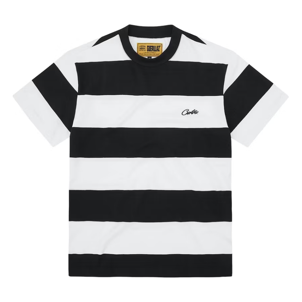 Corteiz Striped Tee Black | Corteiz | KershKicks