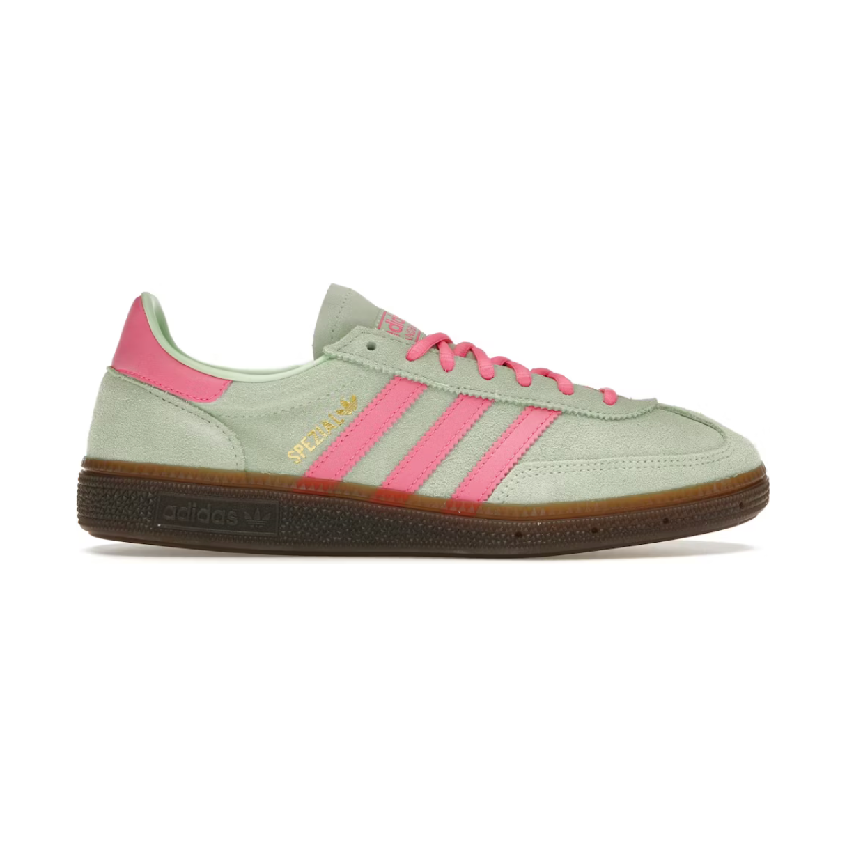 Adidas Handball Spezial Semi Green Spark by Adidas in Shoes. Available at KershKicks for £65.00. A must-have for fans of Adidas looking to elevate their style with this Shoes.