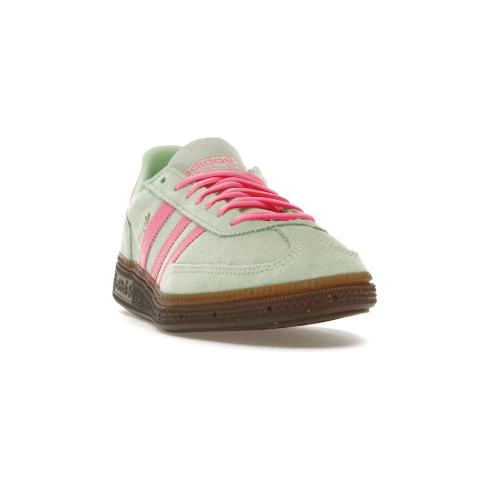 Adidas Handball Spezial Semi Green Spark by Adidas in Shoes. Available at KershKicks for £65.00. A must-have for fans of Adidas looking to elevate their style with this Shoes.