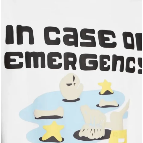 Broken Planet Market In Case Of Emergency T-Shirt White by Broken Planet Market from £72.00