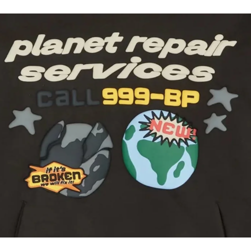 Broken Planet Market Planet Repair Services Hoodie Soot Black by Broken Planet Market from £175.00