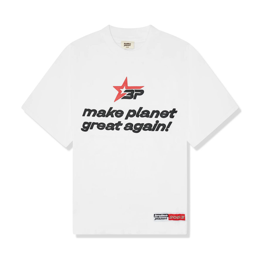 Broken Planet Market Make Planet Great Again T-Shirt White by Broken Planet Market from £100.00