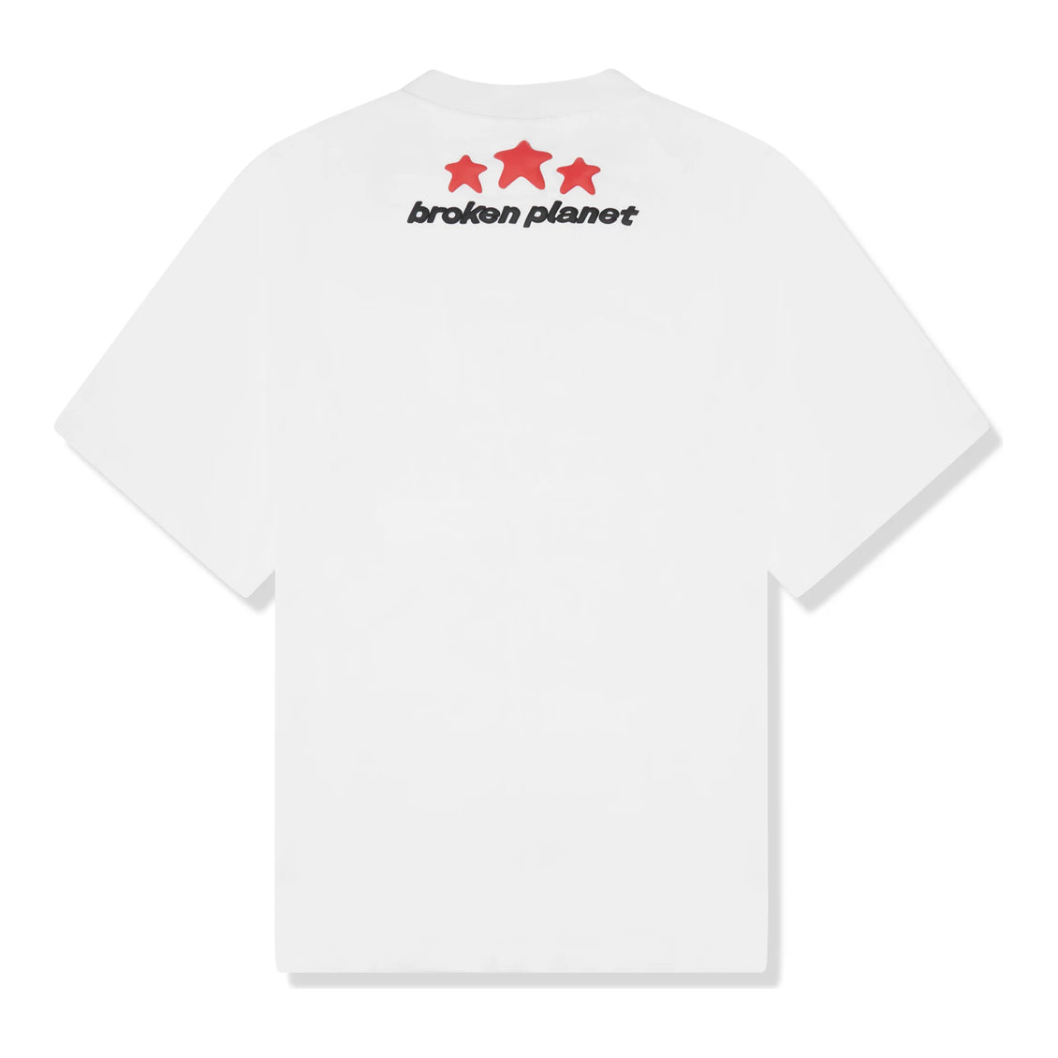 Broken Planet Market Make Planet Great Again T-Shirt White by Broken Planet Market in Clothing. Available at KershKicks for £100.00. A must-have for fans of Broken Planet Market looking to elevate their style with this T-Shirt.