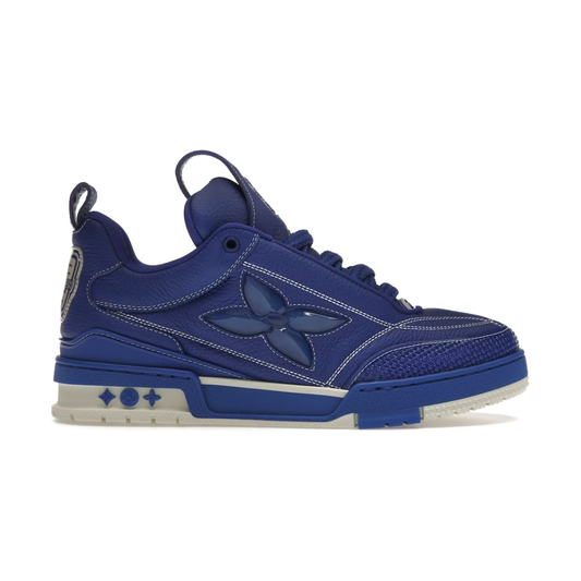 Louis Vuitton LV Skate Sneaker Blue by Louis Vuitton in Shoes. Available at KershKicks for £1300.00. A must-have for fans of Louis Vuitton looking to elevate their style with this Shoes.