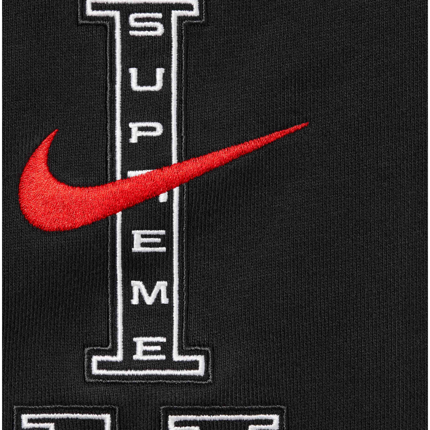 Supreme Nike Hooded Sweatshirt Black by Supreme in Clothing. Available at KershKicks for £225.00. A must-have for fans of Supreme looking to elevate their style with this Hoodie.