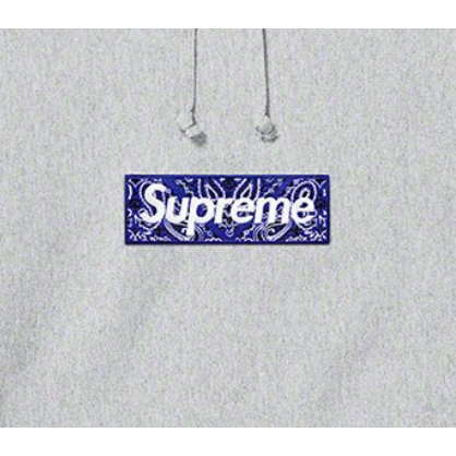 Supreme Bandana Box Logo Hooded Sweatshirt - Heather Grey by Supreme in . Available at KershKicks for £600.00. A must-have for fans of Supreme looking to elevate their style with this Hoodie.