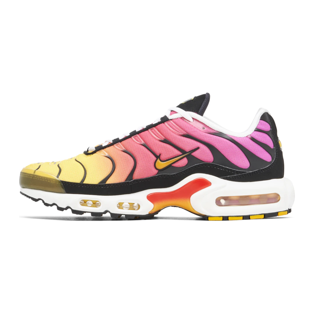Nike Air Max Plus Yellow Pink Gradient by Nike in Shoes. Available at KershKicks for £155.00. A must-have for fans of Nike looking to elevate their style with this Shoes.