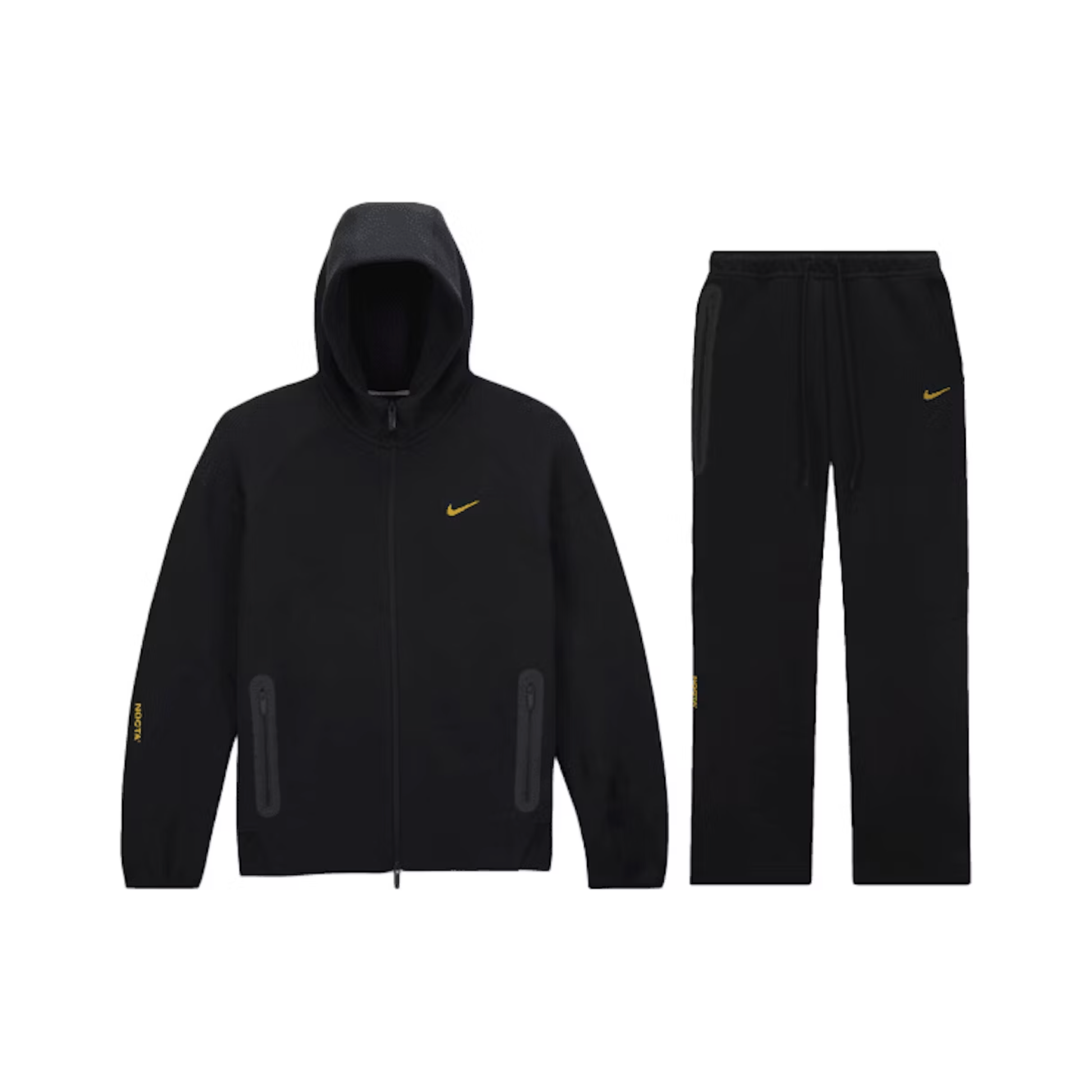 All black nike tracksuit discount