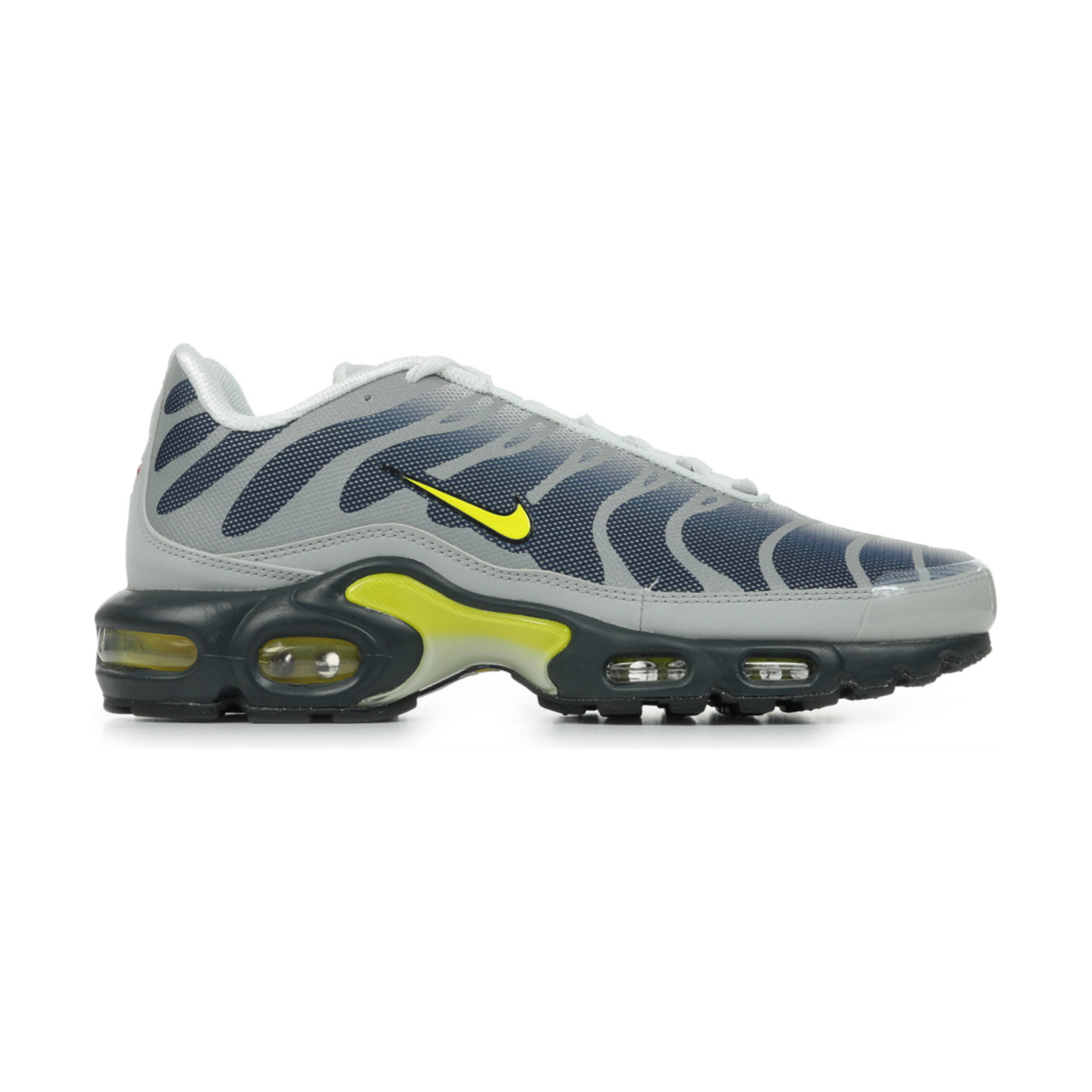 Nike Air Max Plus Metallic Silver Opti Yellow Obsidian by Nike in Shoes. Available at KershKicks for £125.00. A must-have for fans of Nike looking to elevate their style with this Shoes.