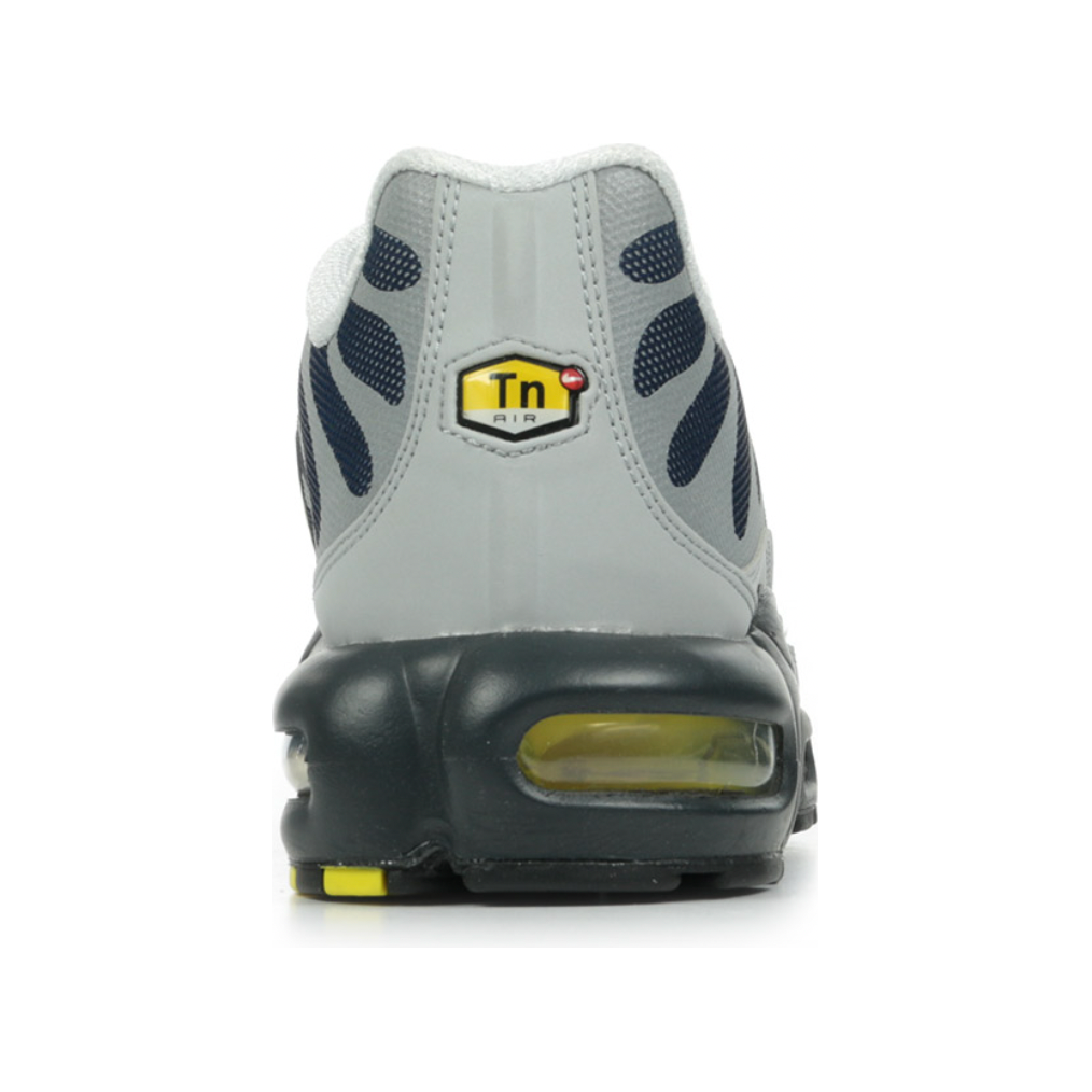 Nike Air Max Plus Metallic Silver Opti Yellow Obsidian by Nike in Shoes. Available at KershKicks for £125.00. A must-have for fans of Nike looking to elevate their style with this Shoes.