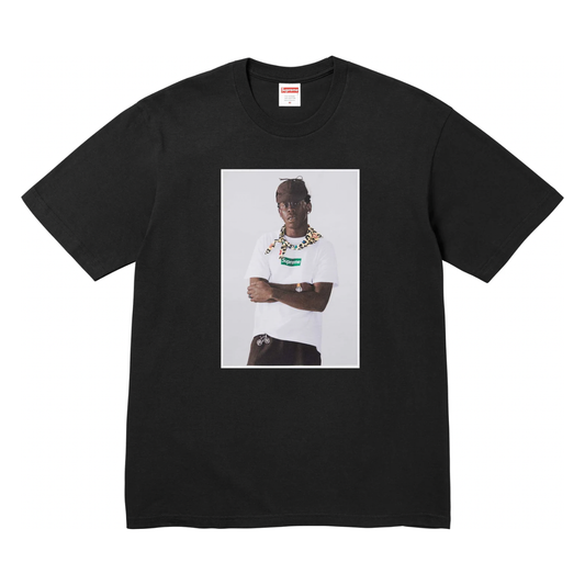 Supreme Tyler The Creator Tee Black by Supreme in Uncategorized. Available at KershKicks for £85.50. A must-have for fans of Supreme looking to elevate their style with this T-Shirt.