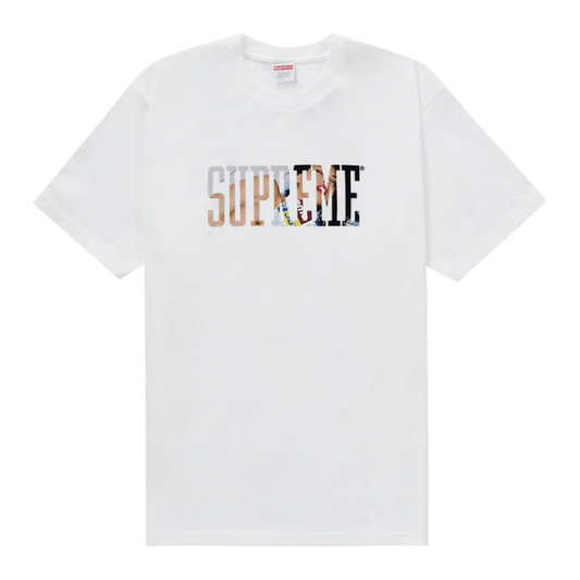 Supreme Tera Patrick Tee White by Supreme in Uncategorized. Available at KershKicks for £72.00. A must-have for fans of Supreme looking to elevate their style with this T-Shirt.