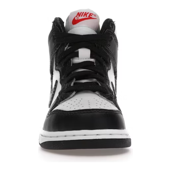 Nike Dunk High Panda (2021) (PS) by Nike in Uncategorized. Available at KershKicks for £55.00. A must-have for fans of Nike looking to elevate their style with this Kids Trainers.