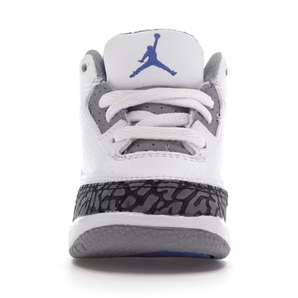 Jordan 3 Retro Racer Blue (TD) by Nike in Uncategorized. Available at KershKicks for £65.00. A must-have for fans of Nike looking to elevate their style with this Kids Trainers.