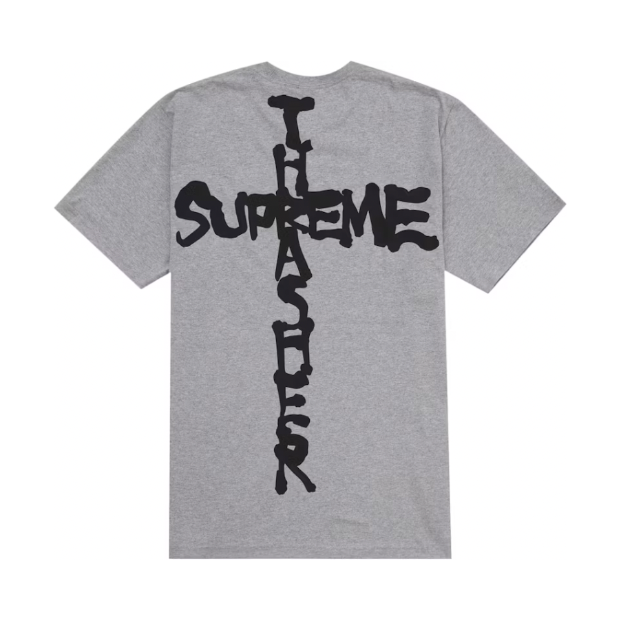 Supreme Thrasher Cross Tee Ash Grey by Supreme in Uncategorized. Available at KershKicks for £85.00. A must-have for fans of Supreme looking to elevate their style with this T-Shirt.
