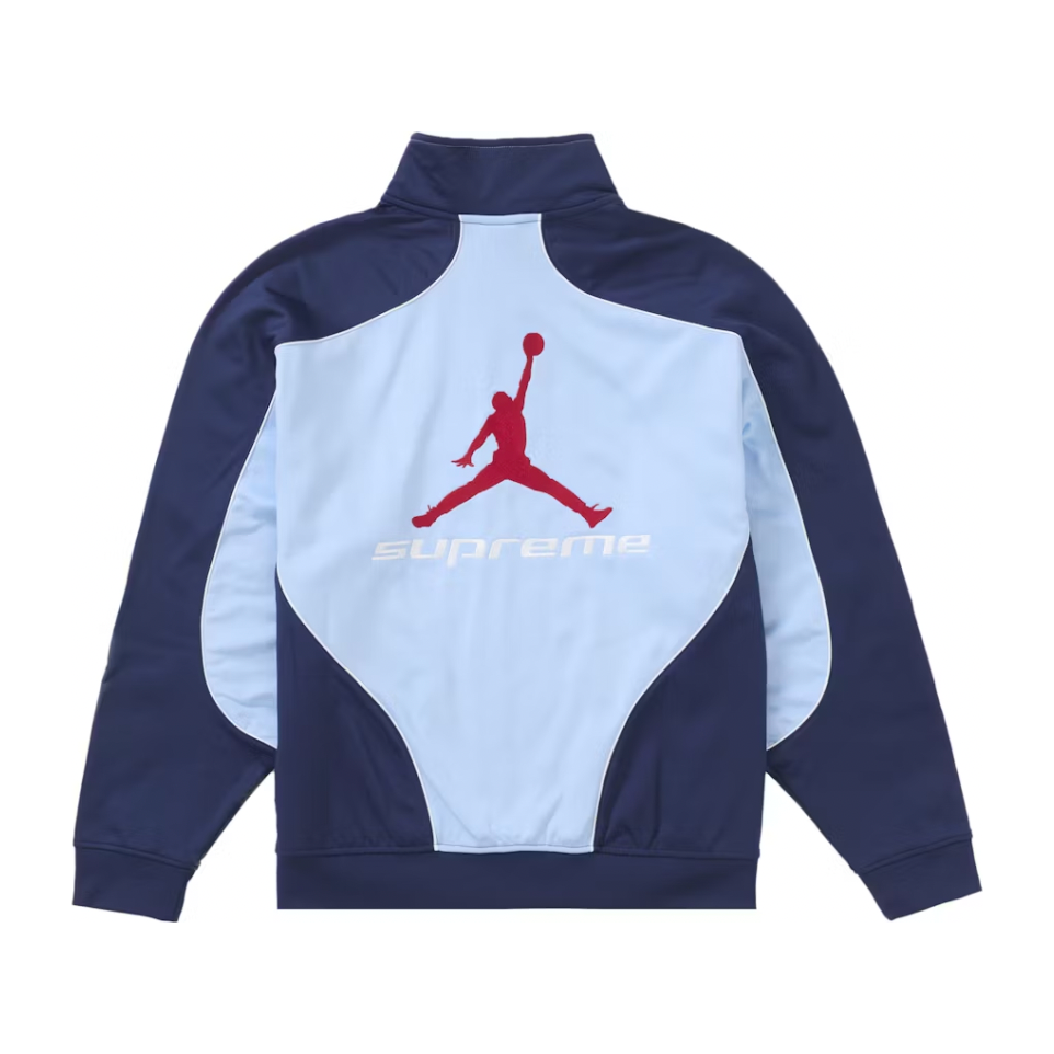 Light blue track jacket online