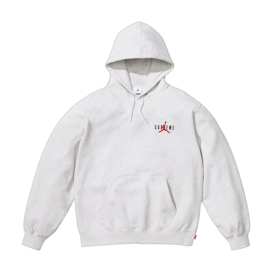 Supreme Jordan Hooded Sweatshirt (FW24) Ash Grey by Supreme in Uncategorized. Available at KershKicks for £265.00. A must-have for fans of Supreme looking to elevate their style with this Hoodie.