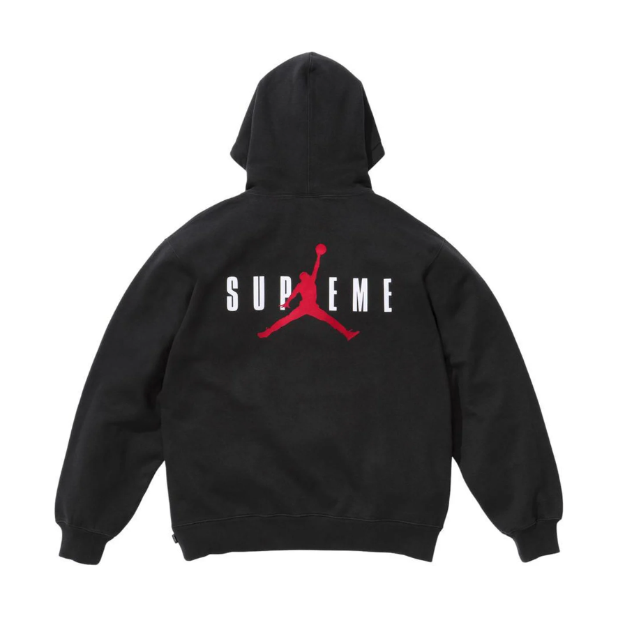 Supreme Jordan Hooded Sweatshirt (FW24) Black by Supreme in Uncategorized. Available at KershKicks for £265.00. A must-have for fans of Supreme looking to elevate their style with this Hoodie.