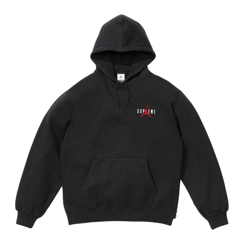 Supreme Jordan Hooded Sweatshirt (FW24) Black by Supreme in Uncategorized. Available at KershKicks for £265.00. A must-have for fans of Supreme looking to elevate their style with this Hoodie.