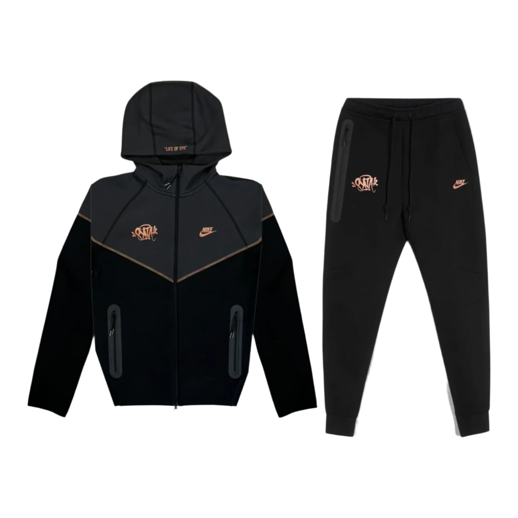 Nike Tech Fleece Central Cee Set Black | SYNA | KershKicks