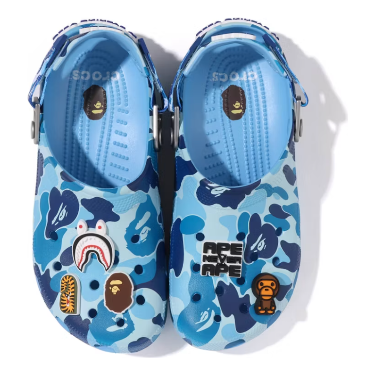 Crocs Classic Clog A Bathing Ape ABC Camo Blue