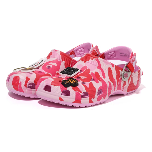 Crocs Classic Clog A Bathing Ape ABC Camo Pink