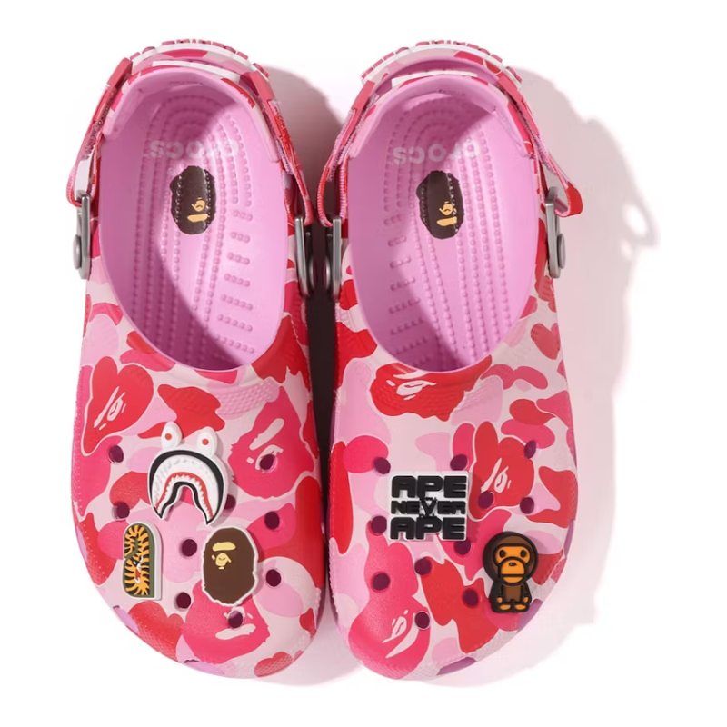 Crocs Classic Clog A Bathing Ape ABC Camo Pink