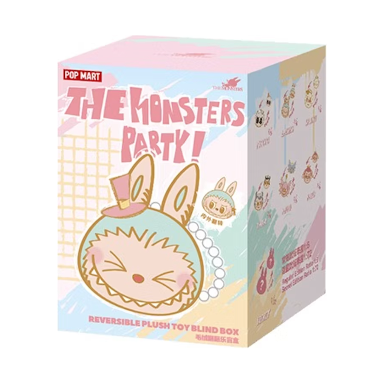 Pop Mart Labubu The Monster Party Series Reversible Plush Doll Blind Box