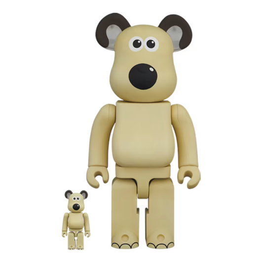 Bearbrick Wallace & Gromit "Gromit" 100% & 400% Set.