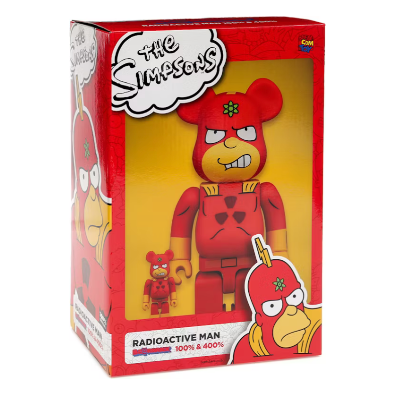 Bearbrick The Simpsons Radioactive Man 100% & 400% Set