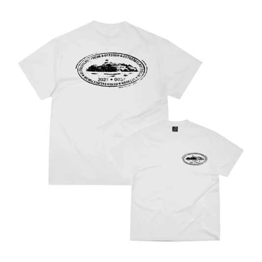 Corteiz Island Stamp Tee White