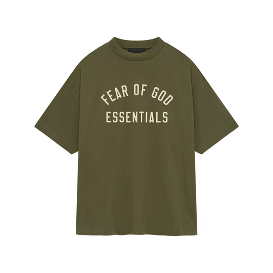Fear of God Essentials Jersey Crewneck Tee Military