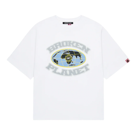 BROKEN PLANET GRID TEE WHITE