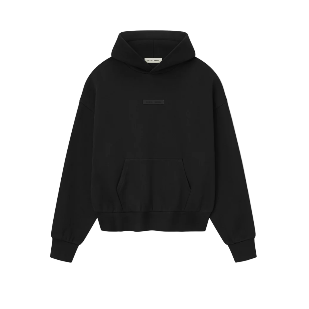 Fear of God Essentials Classic Fleece Hoodie Jet Black