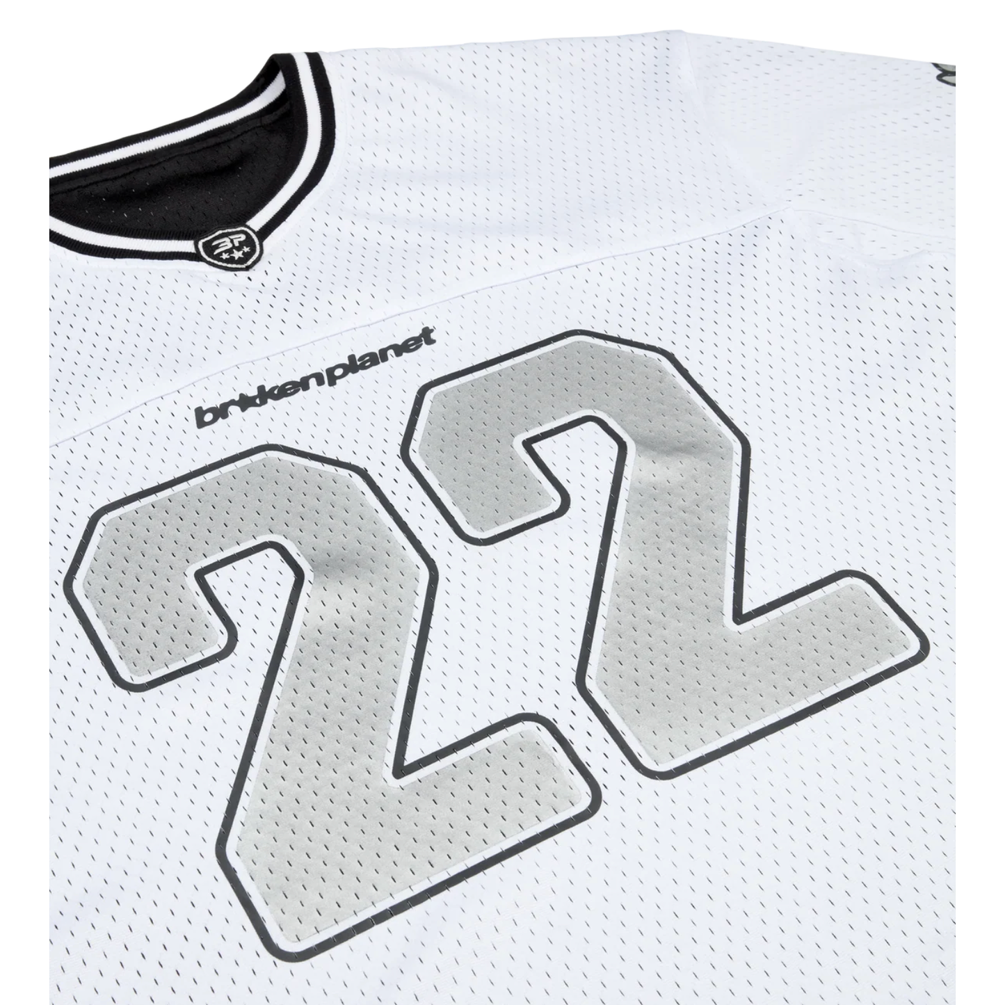 BROKEN PLANET REVERSIBLE MESH JERSEY BLACK WHITE