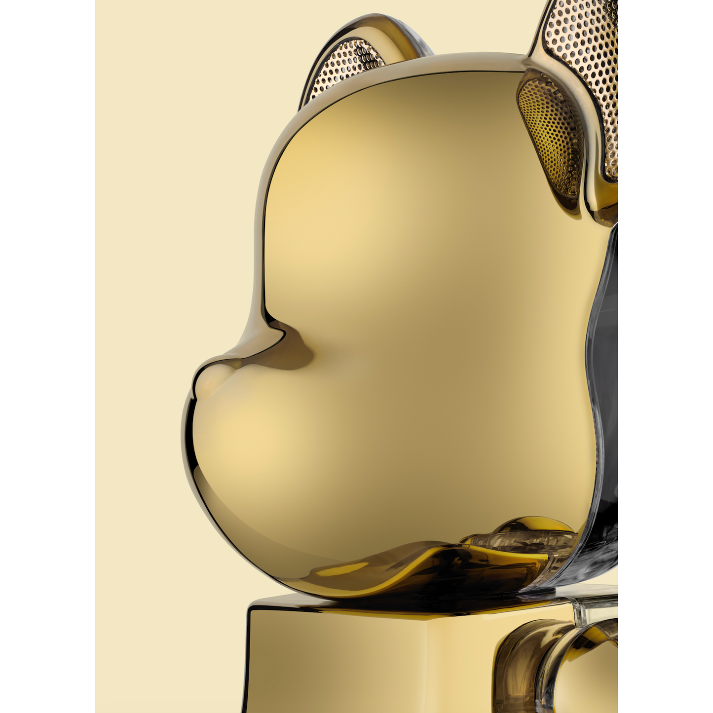 Bearbrick Audio Chrome Metals Gold