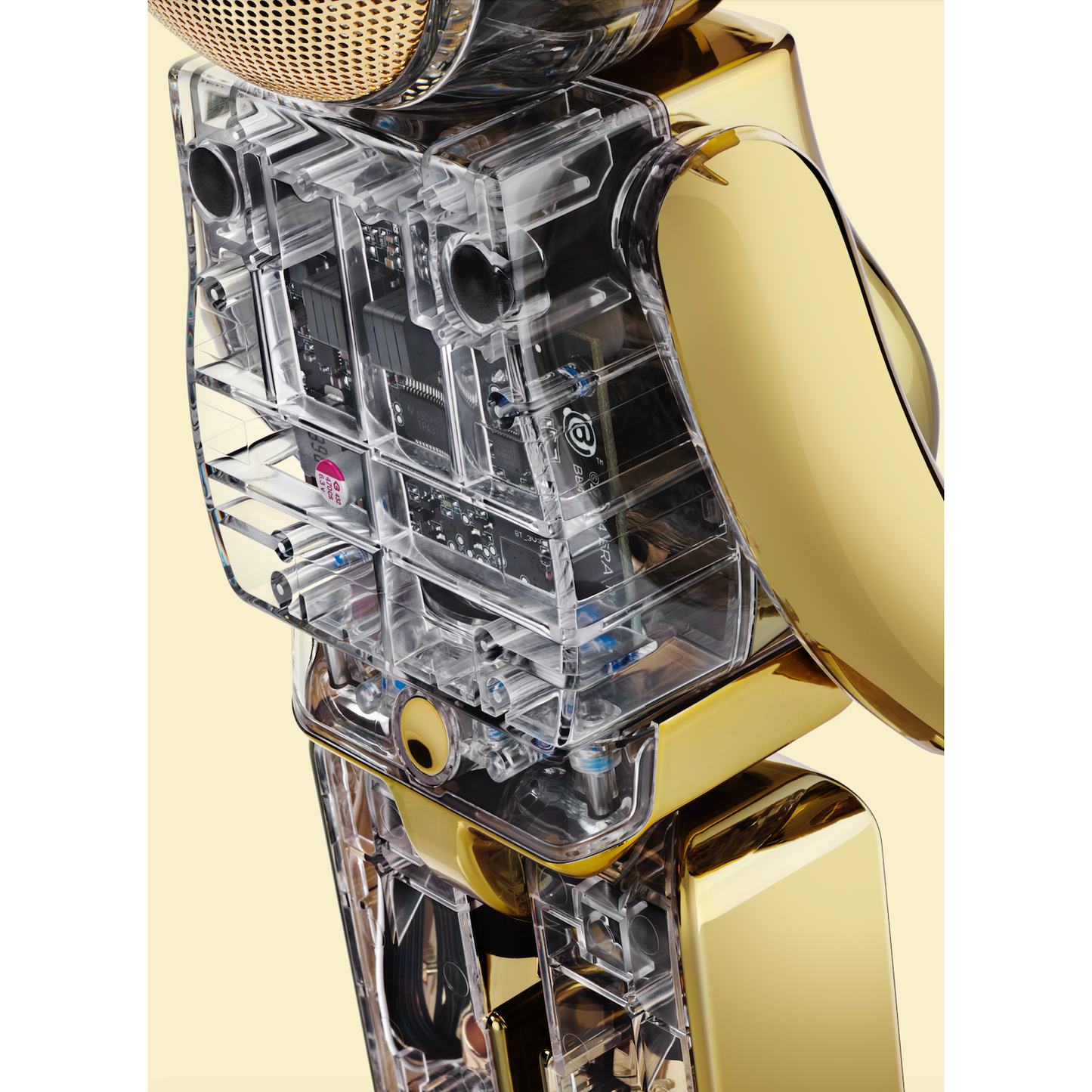 Bearbrick Audio Chrome Metals Gold