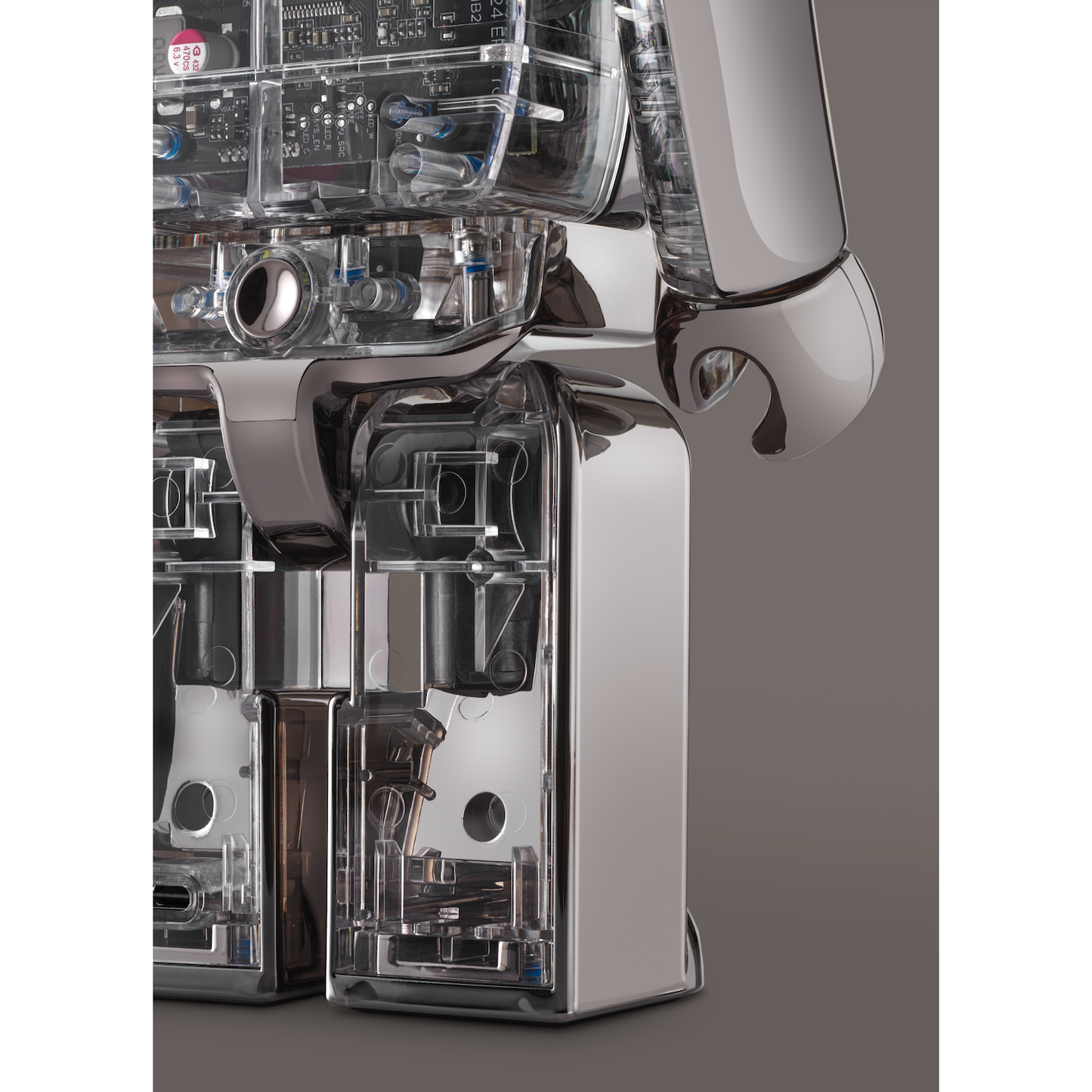 Bearbrick Audio Chrome Metals Platinum