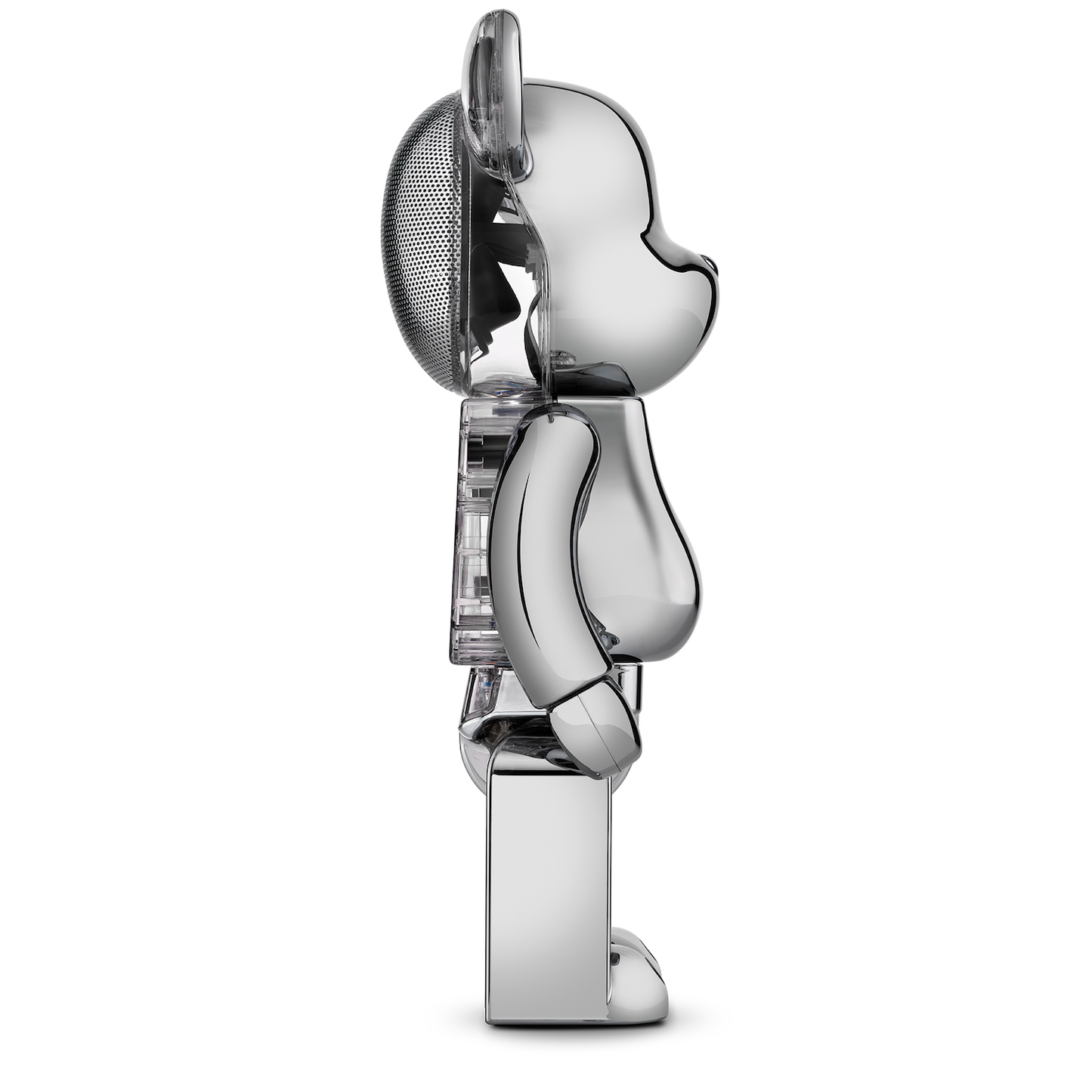 Bearbrick Audio Chrome Metals Silver
