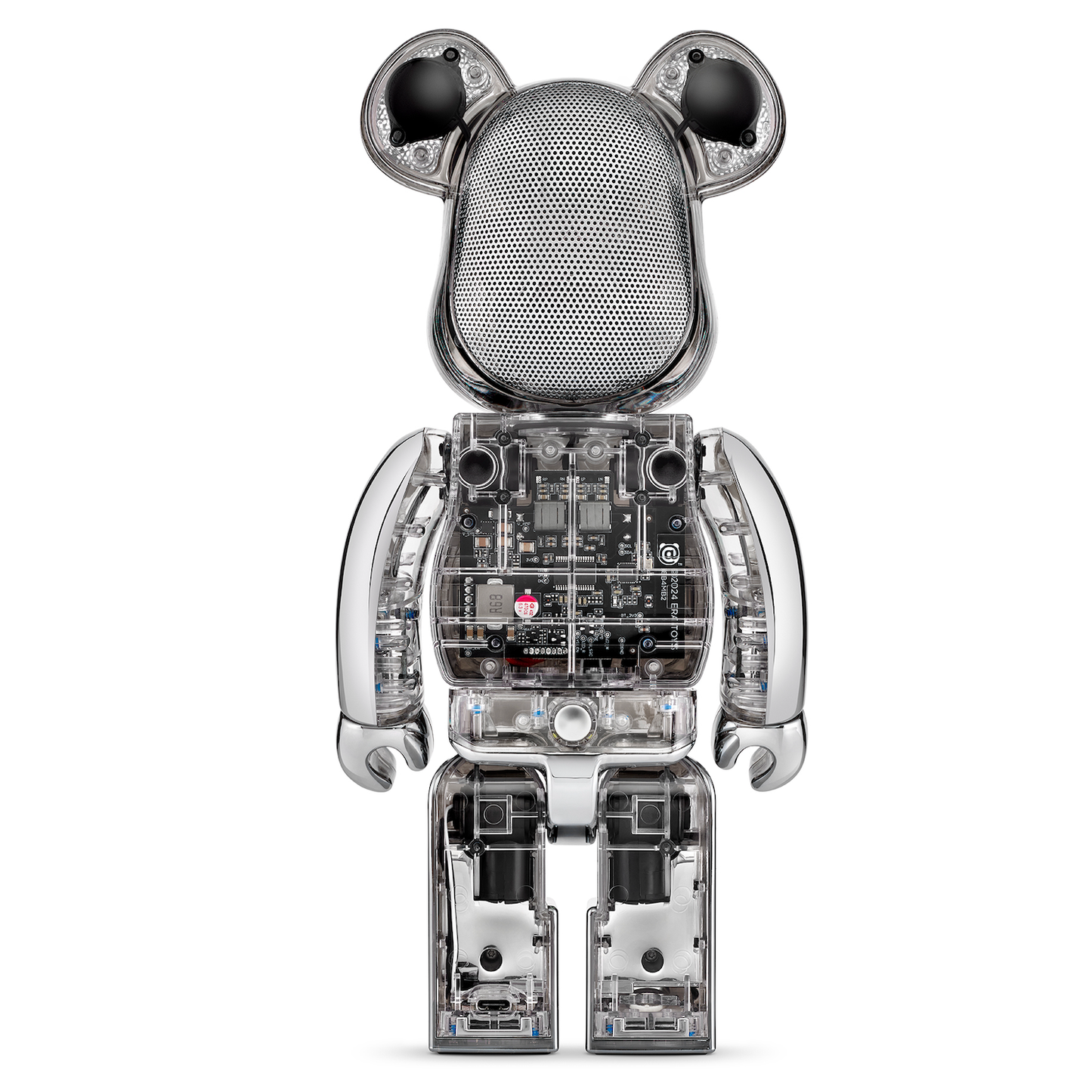 Bearbrick Audio Chrome Metals Silver