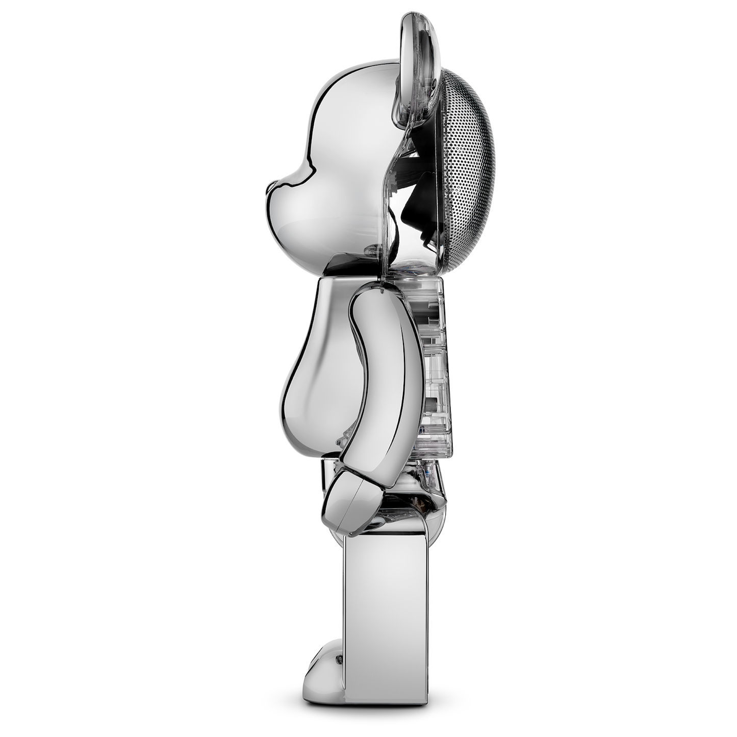 Bearbrick Audio Chrome Metals Silver