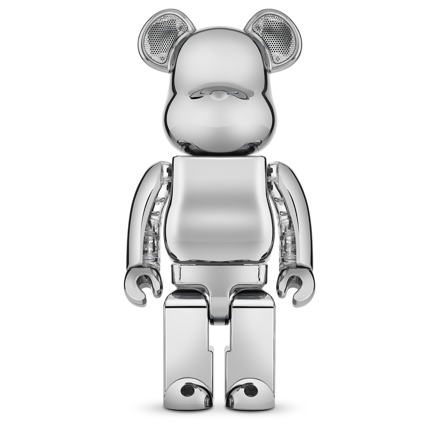 Bearbrick Audio Chrome Metals Silver