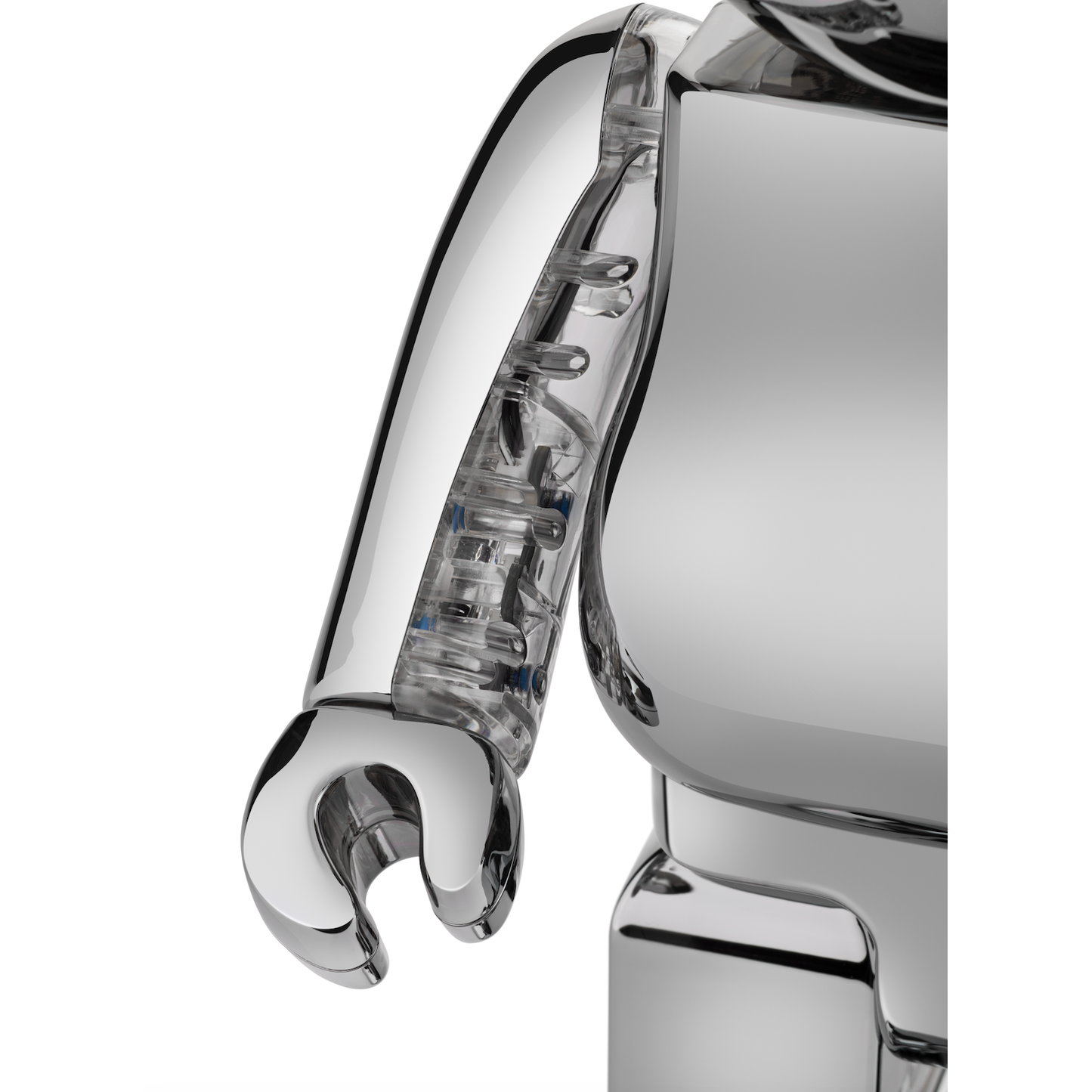 Bearbrick Audio Chrome Metals Silver