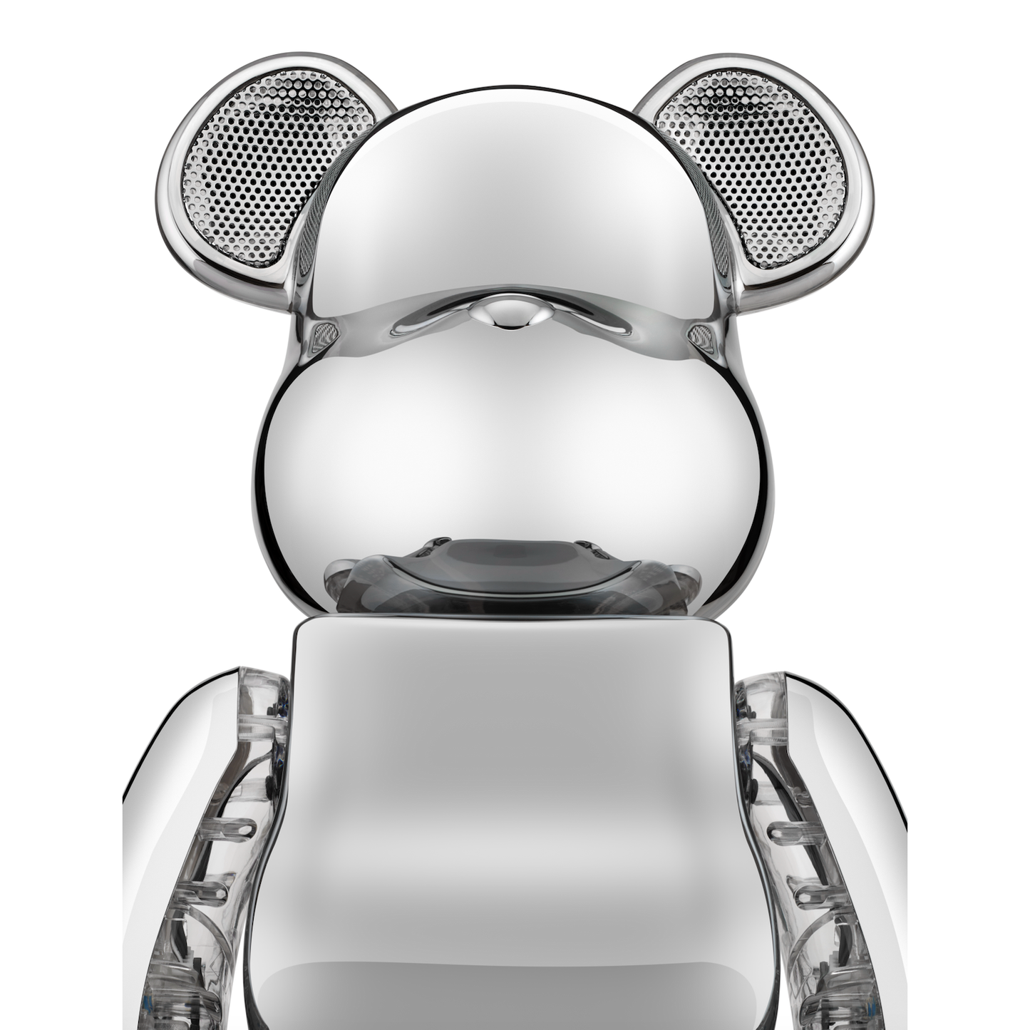 Bearbrick Audio Chrome Metals Silver